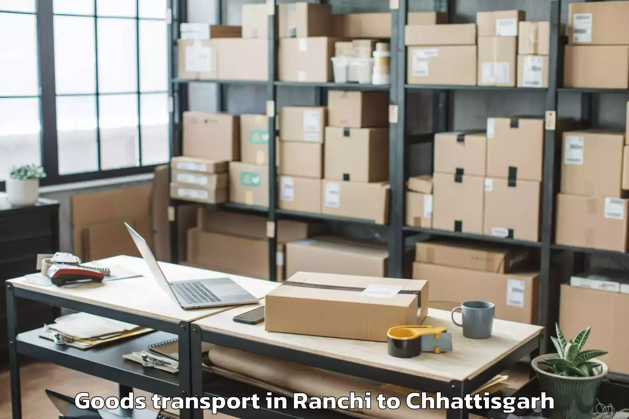 Reliable Ranchi to Berla Goods Transport